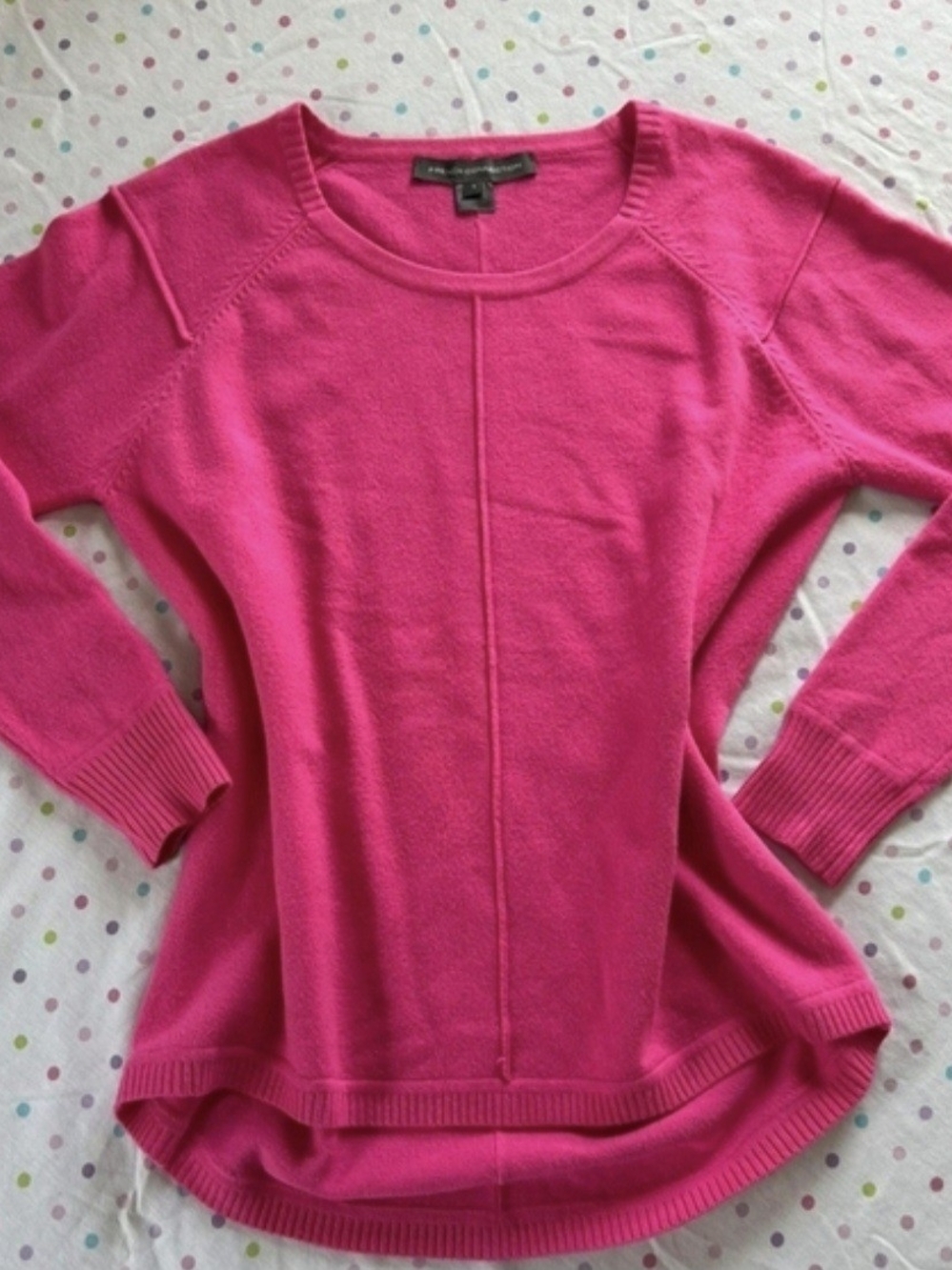 French Connection Hot Pink Crewneck Sweater